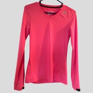 Adidas Techfit Pink Climate Long Sleeve Shirt